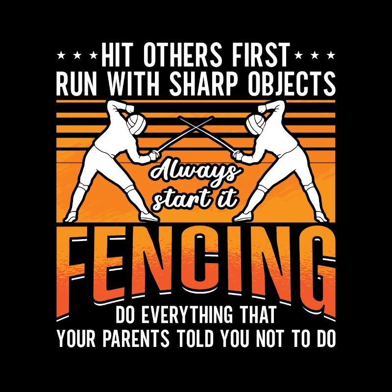 Fencing Hit Others First Retro Epee Fighter Fencer