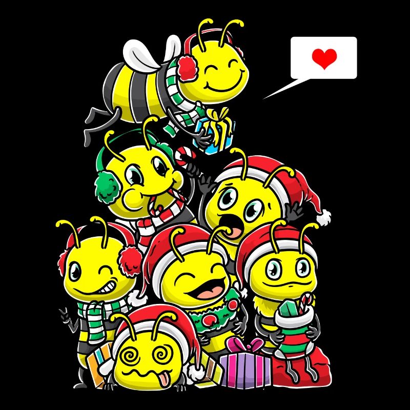 Funny Christmas Bees Beekeeper Beekeeper Bee