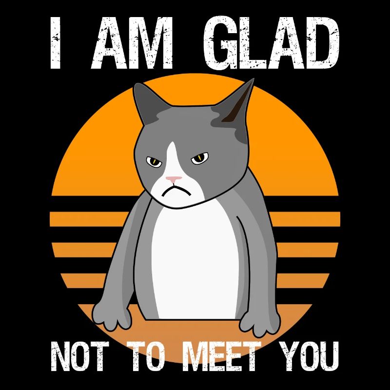 Sarkasmus gemeine Katze Spruch Ironie