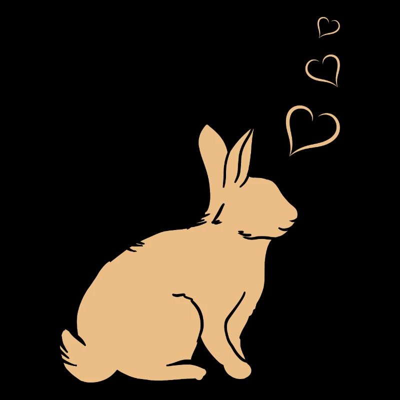 Rabbit Hearts - Easter Rabbit Hearts - Cute Rabbit