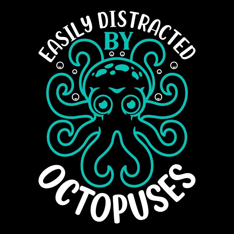 Cephalopod Kraken Octopus - Easily Distracted By O