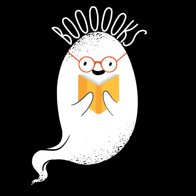Ghost Halloween Bookworm Ghost Reading BoooooksLes