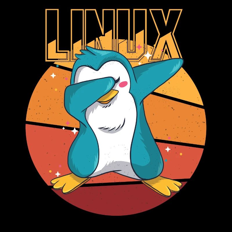 Geek Linux Root Party Penguin Nerd Programmeur Comp