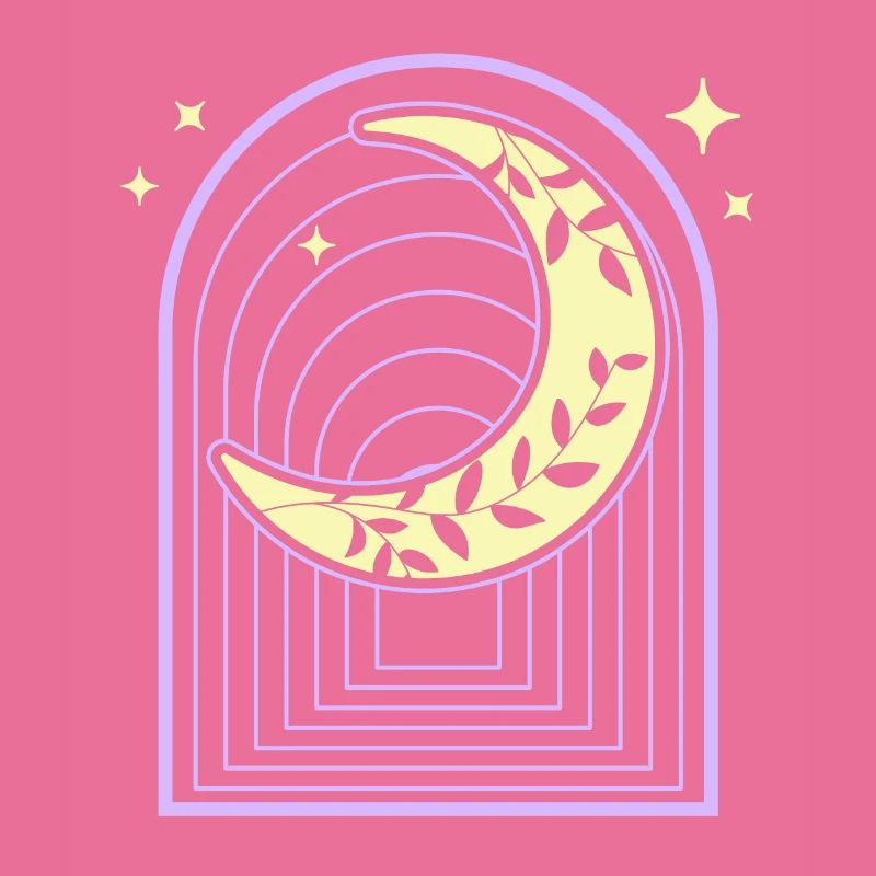 Crescent Pastel Goth Moon Witchy