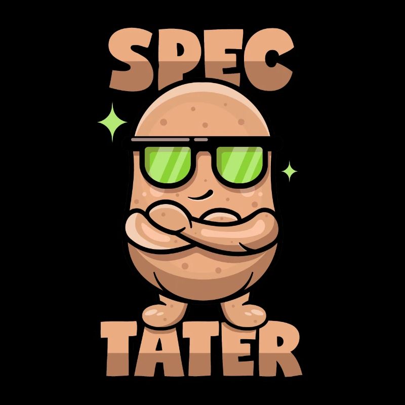 Potato with glasses