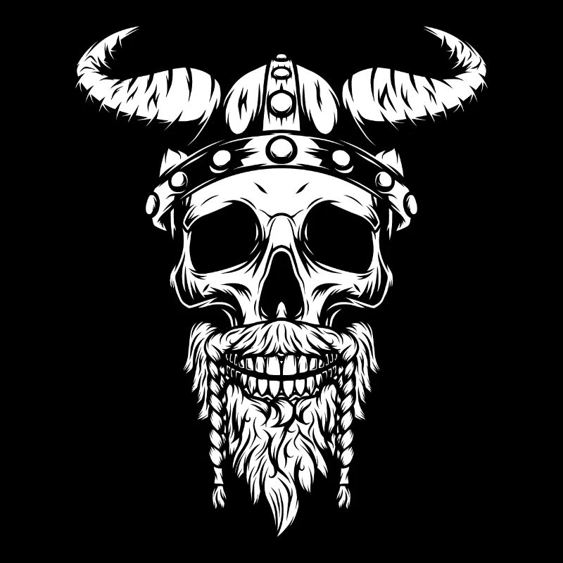 Skull Viking Norse Warrior Valhalla War