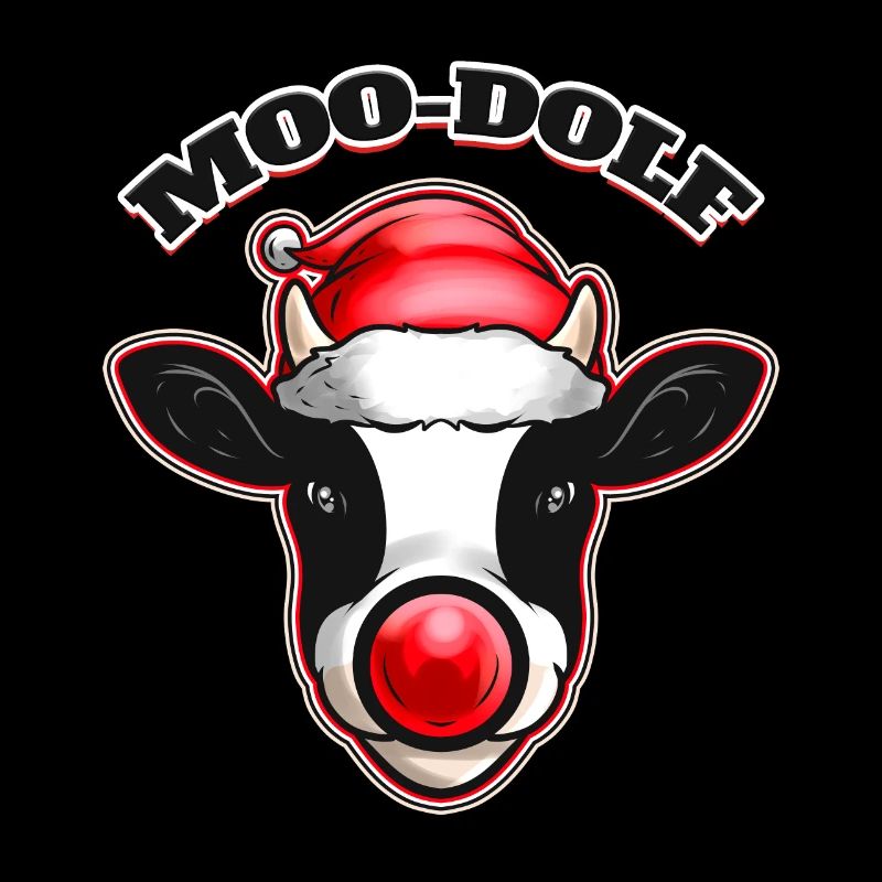 Cow Dressed As Rodolf The Reindeer Moo-dolf