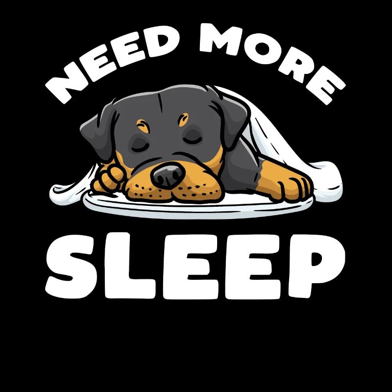 Rottweiler Chien endormi