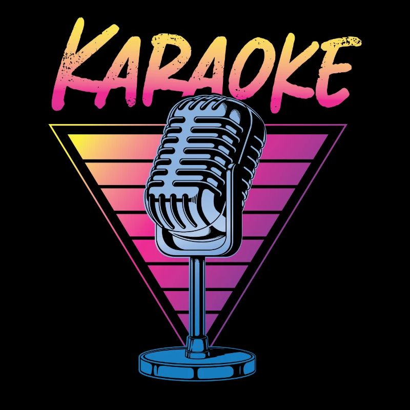 Karaoke Singer Retro 80s 90s