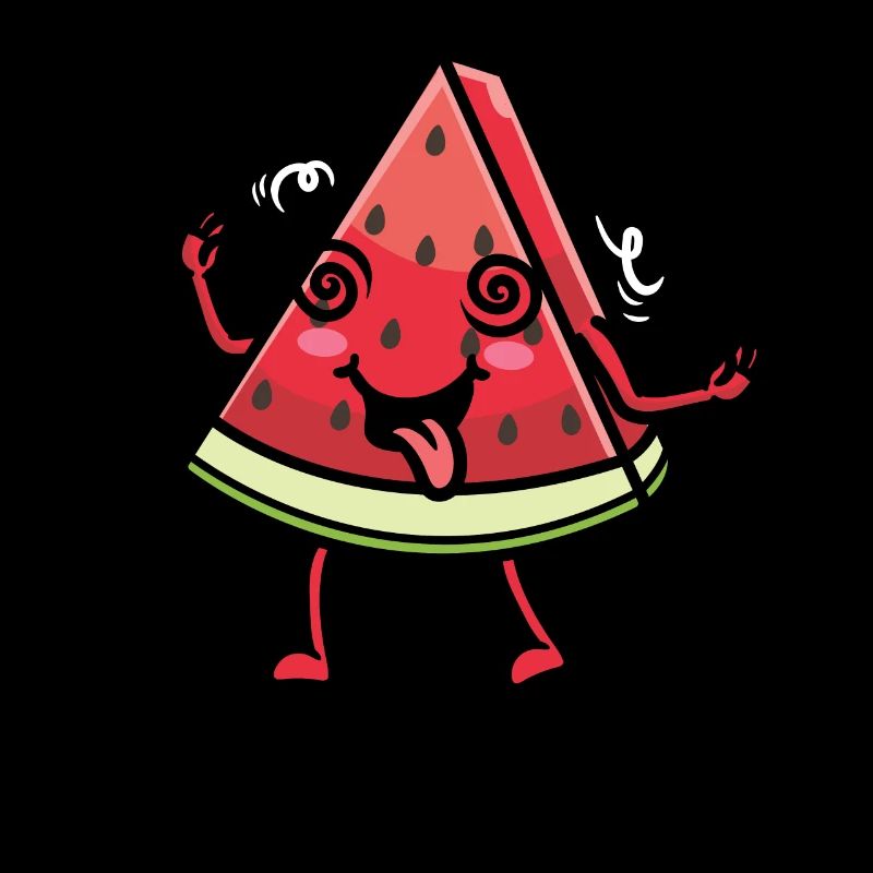 Pastèque Melon Emoticon Fruit Kawaii