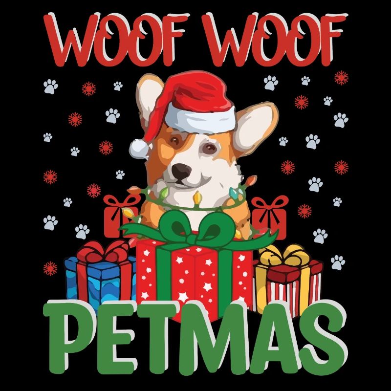 Vilain pull de Noël Corgi