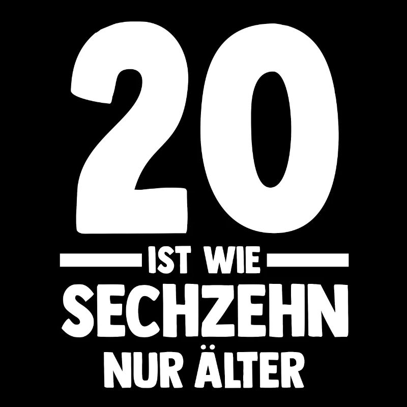 Zwanzig 20 Jahre Zwanzigster Geburtstag