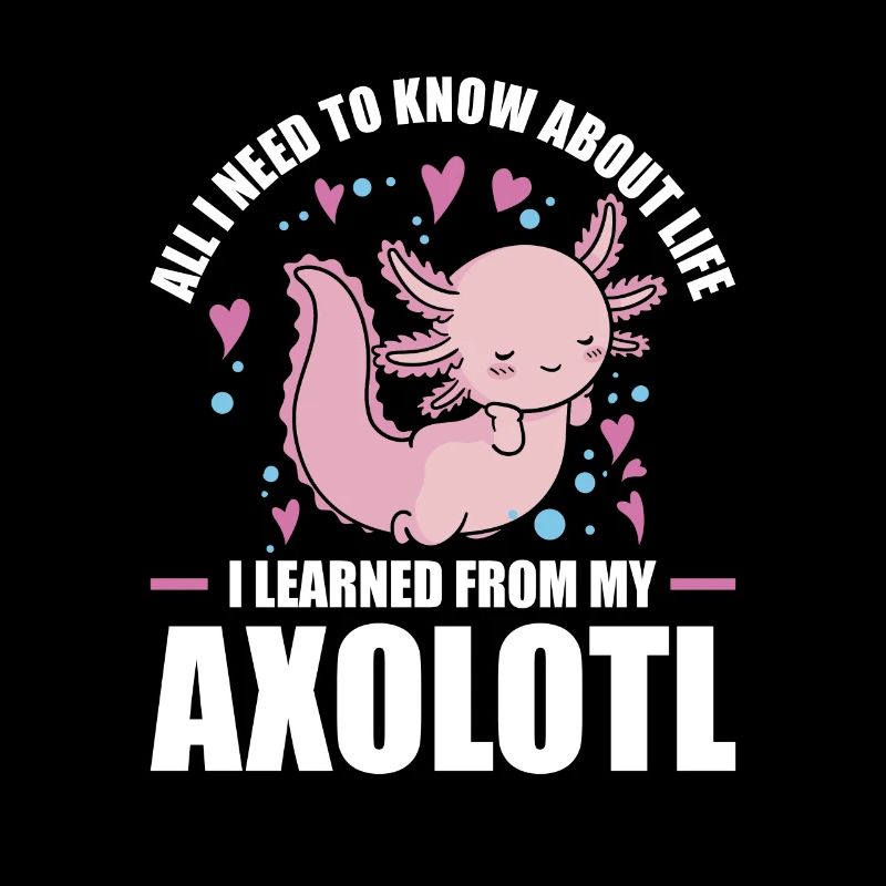 Axolotl Geschenk Schwanzlurch