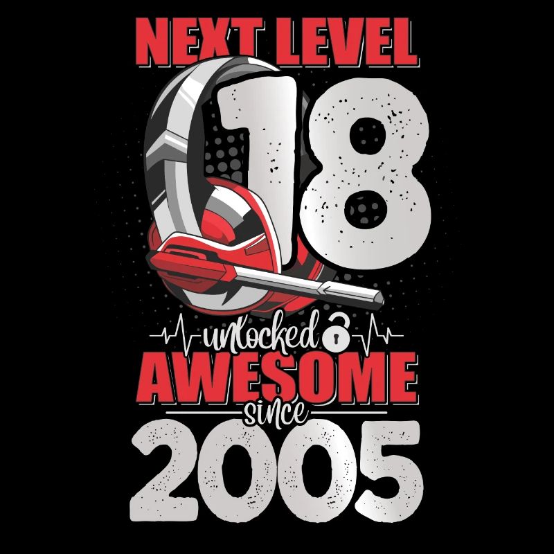 Niveau débloqué 18 ans 2005 Casque de jeu