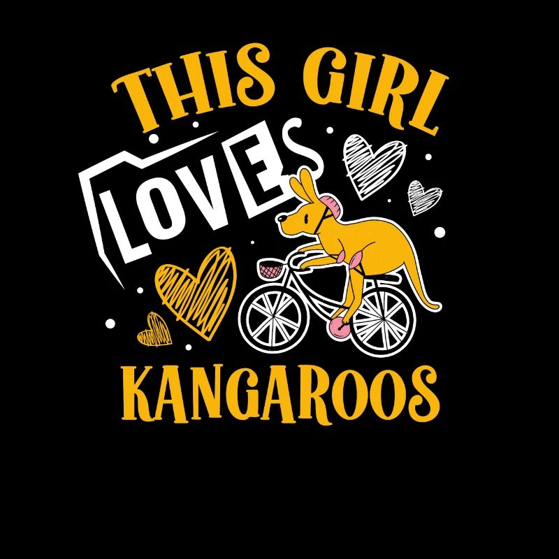Dieses Mädchen Liebt Kängurus Australien Tier