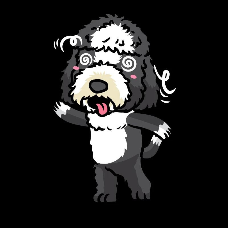 Sheepadoodle Hund Emoticon