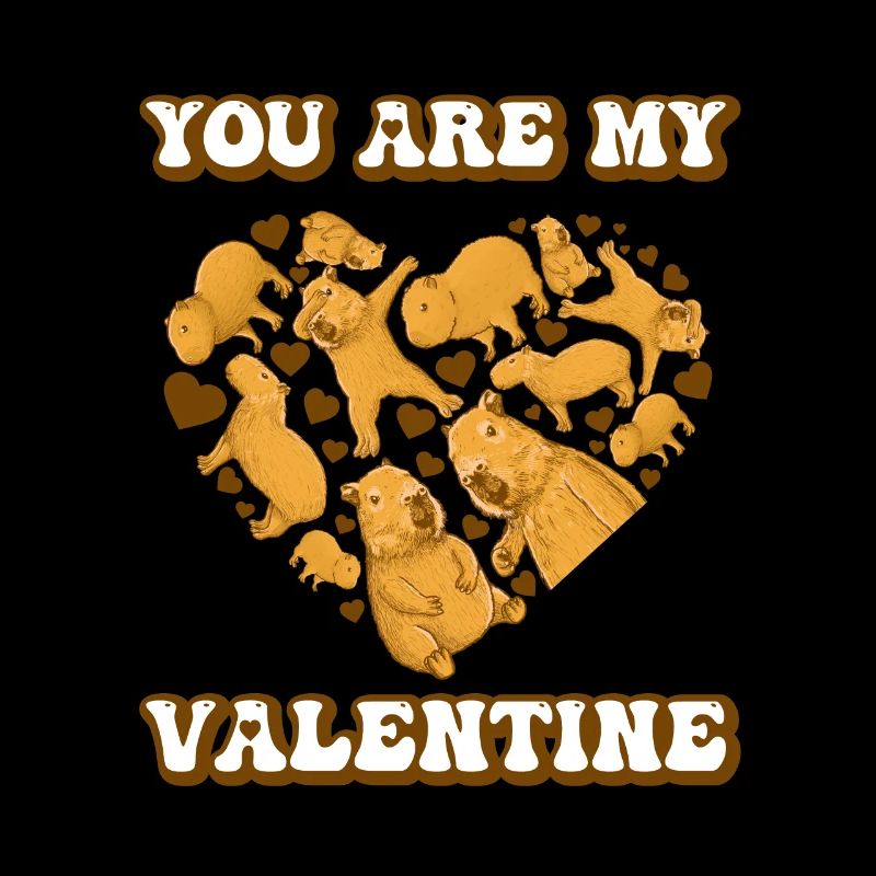 Tu es ma Saint-Valentin Capybara Saint-Valentin