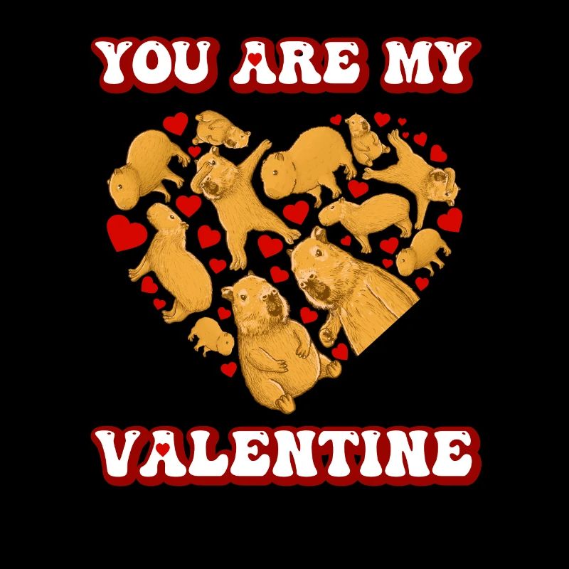 Tu es ma Saint-Valentin Capybara Saint-Valentin