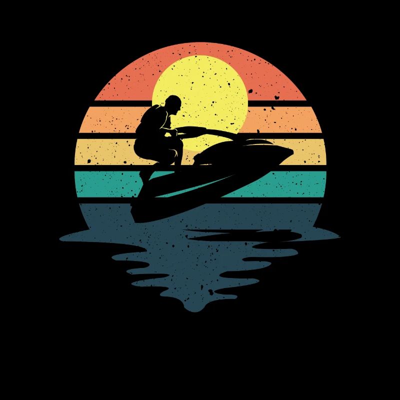Retro Jetboot Wassermotorrad Jetski