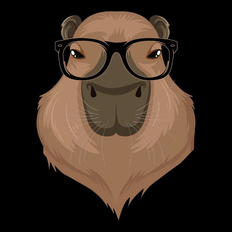 Capybara Mama Papa Nagetier Tier Nerd