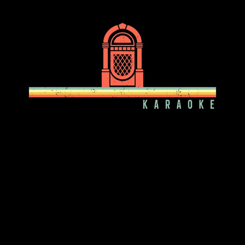 Karaoke Singer Retro Vintage
