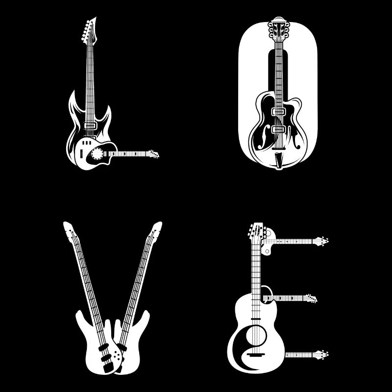 Basse Guitariste Basse Guitare LOVE