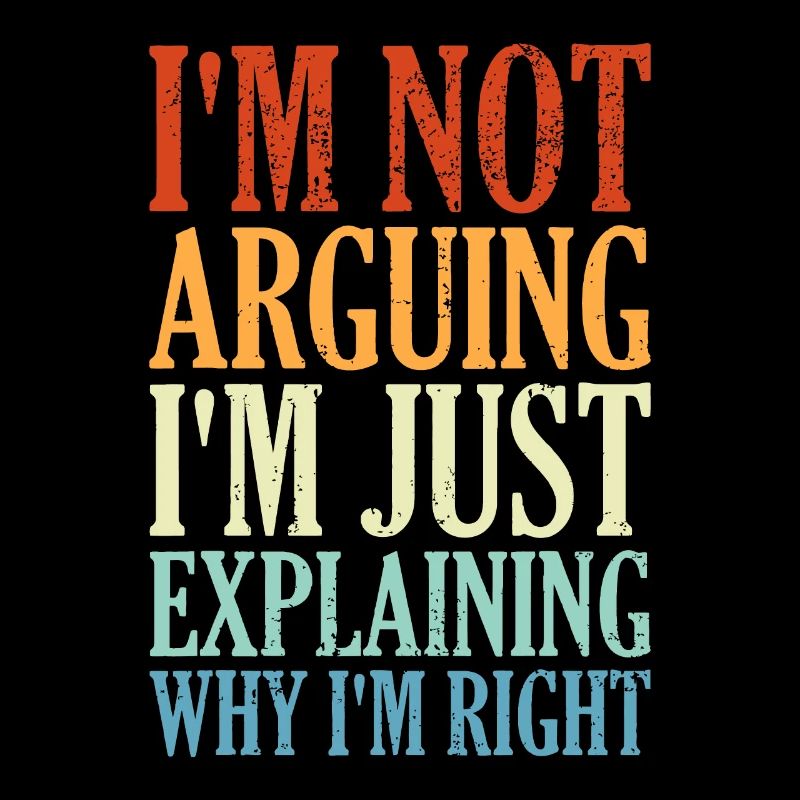 I'm Not Arguing I'm Just Explaining Why I'm Right