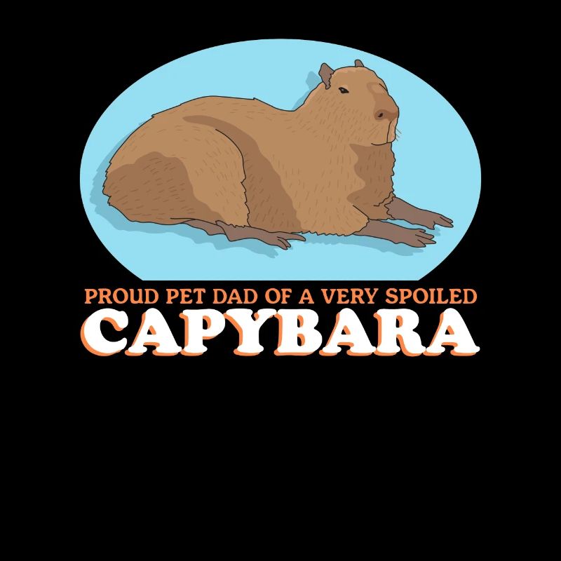Capybara Dad Capybaras Gift