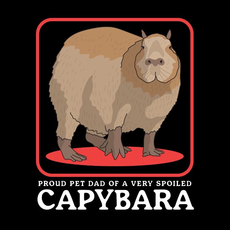 Capybara Dad Capybaras Wasserschwein Geschenk