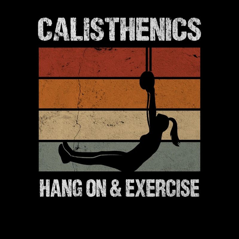 Calisthenics Hang On Exercise Retro Workout
