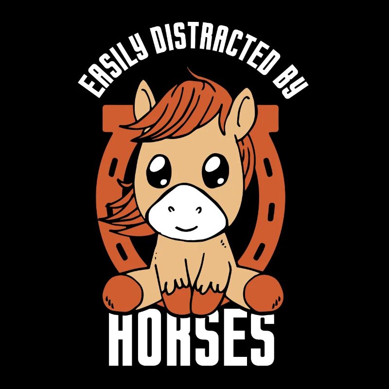 Facilement distrait par les chevaux cavalier