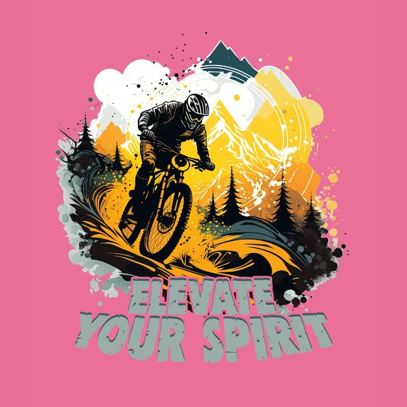 Conception cool de descente de VTT pour les fans de VTT