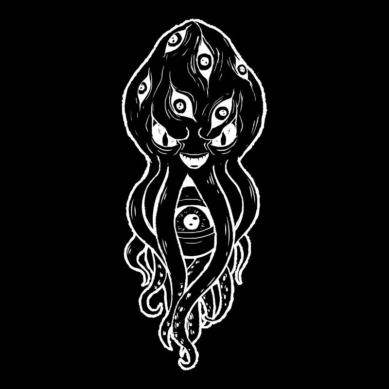 Cryptidcore Aesthetic Kraken Weirdcore Eyeballs