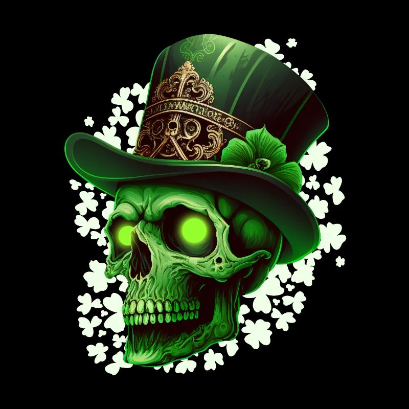 St. Patrick's Day Irish Skeleton Leprechaun