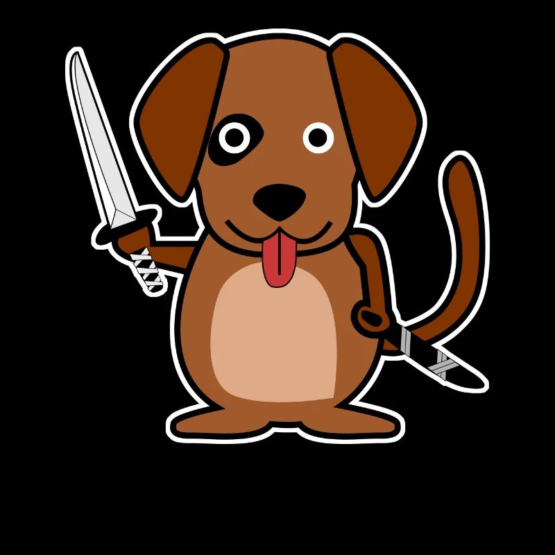 Katana Chien Samouraï Épée Ninja Épée