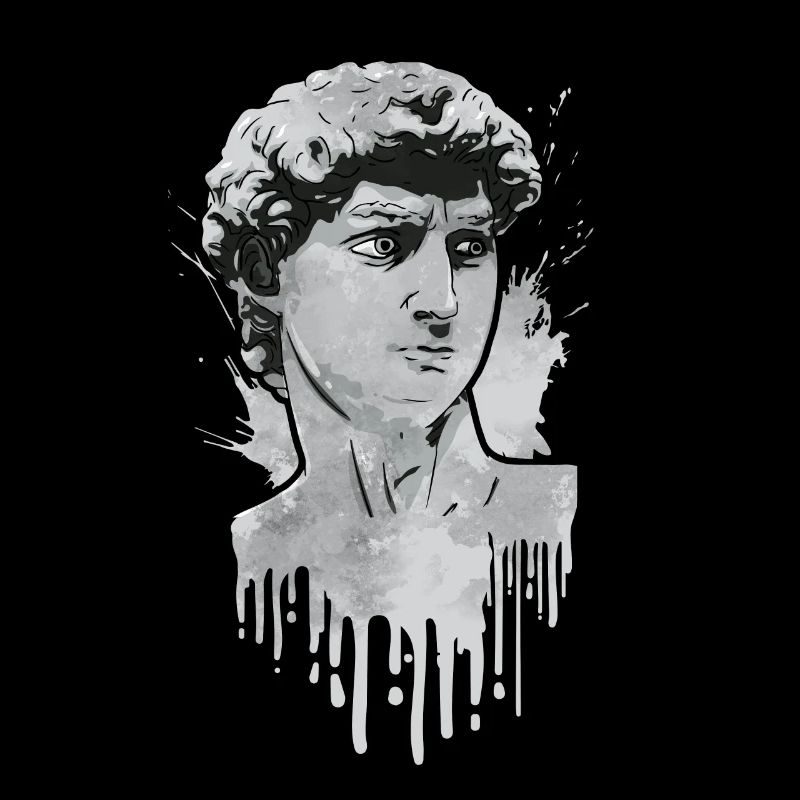 Finnish Goth Aesthetic Gothic David Statue Drip
