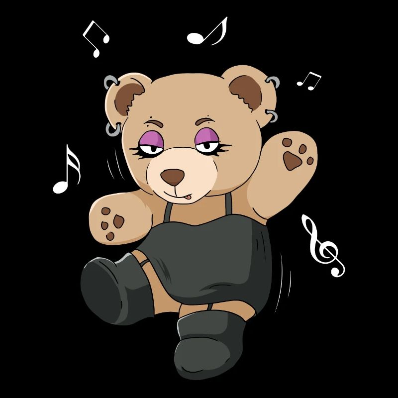 Finnish Goth Aesthetic Gothic Bear Goth