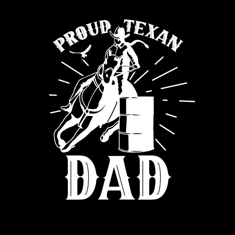 Stolzer Texanischer Vater Stolz Texas Texaner