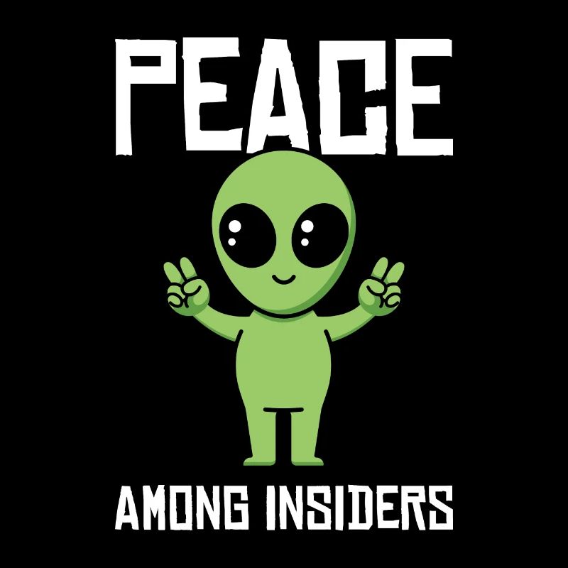 Alien Peace Alien Head Marsian Space Outsider