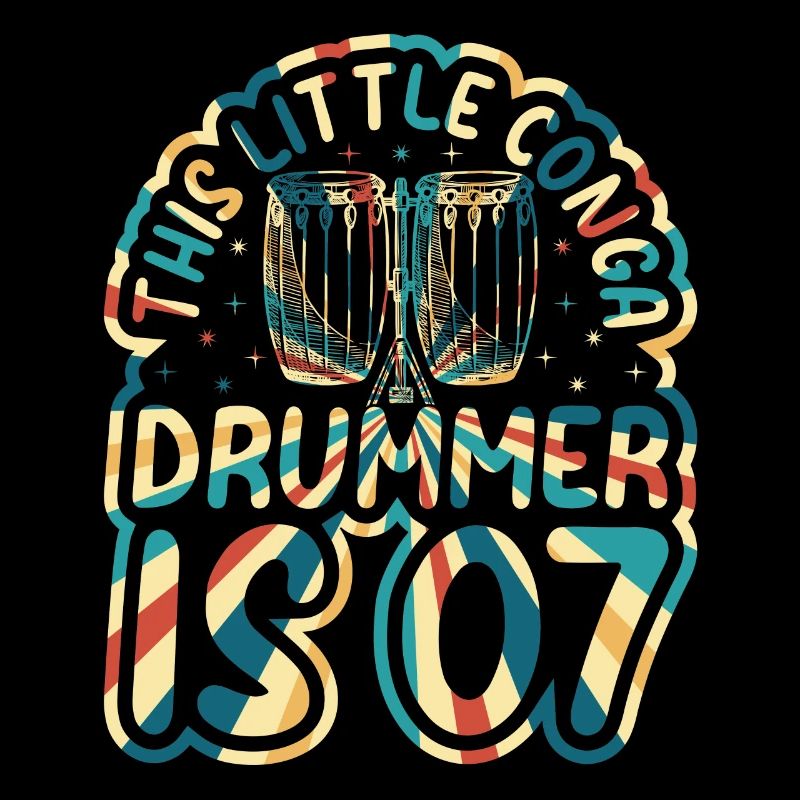 Ce petit batteur de conga est 7 joueur de conga conga