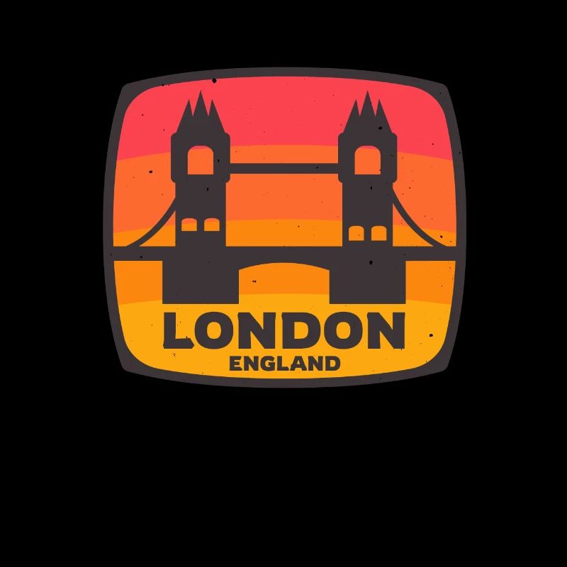 Londres Angleterre Tower Bridge Retro Royaume-Uni