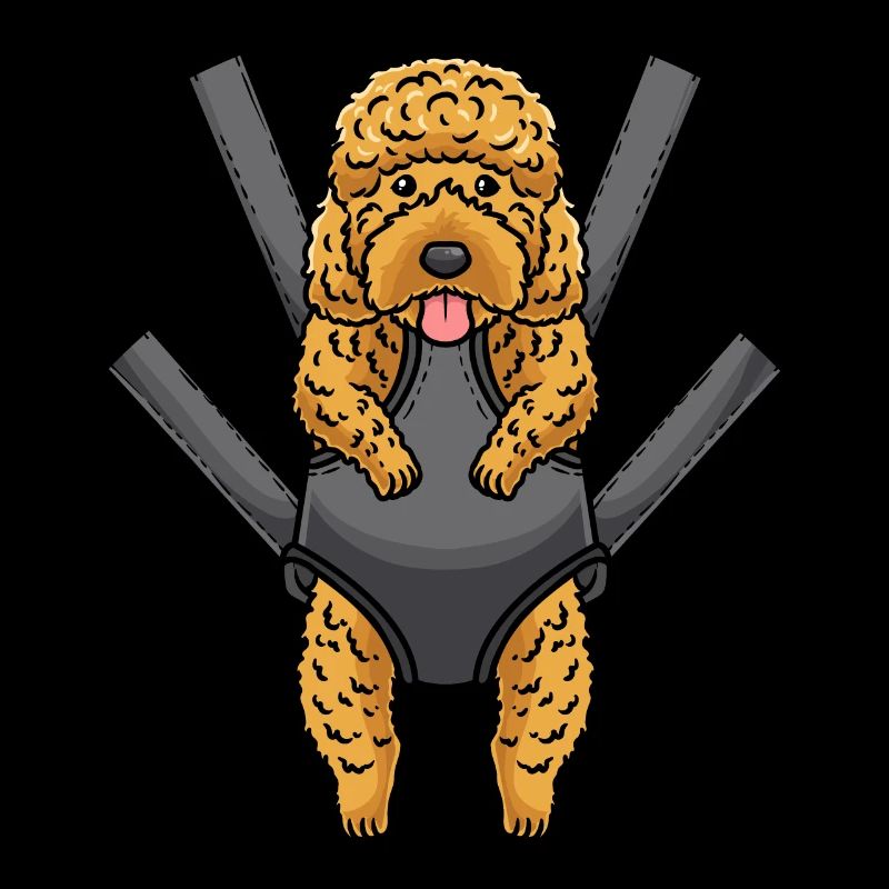 Kawaii Cockapoo Hund In Der Babytrage