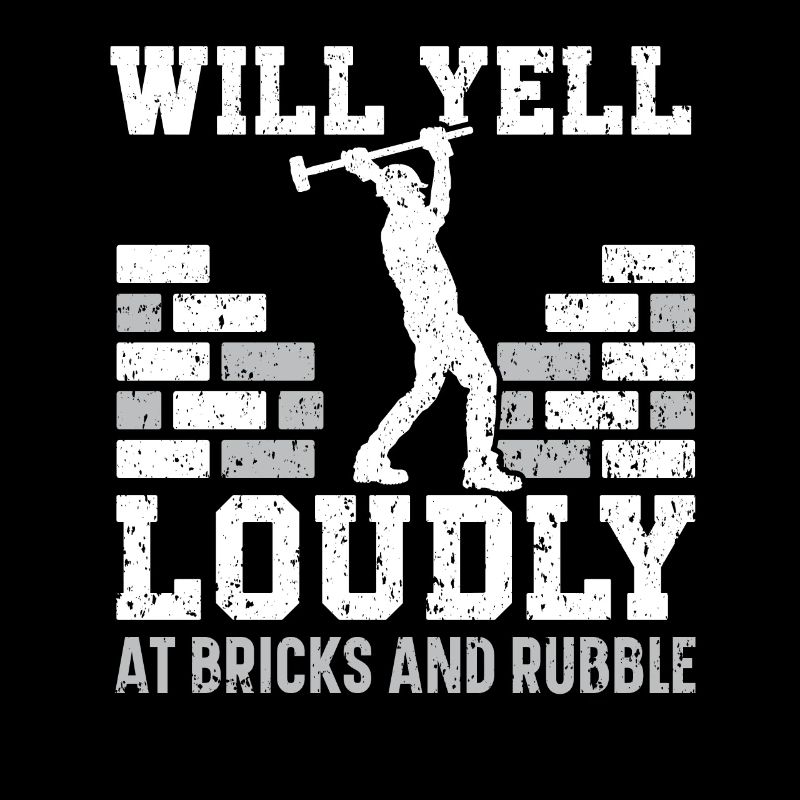 Will scream loudly on brick and rubble demolition