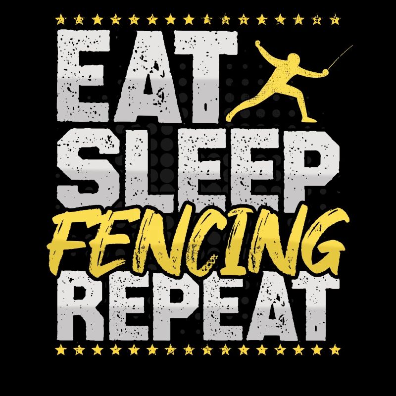 Fechten Eat Sleep Repeat Schwertkampf Schwerter