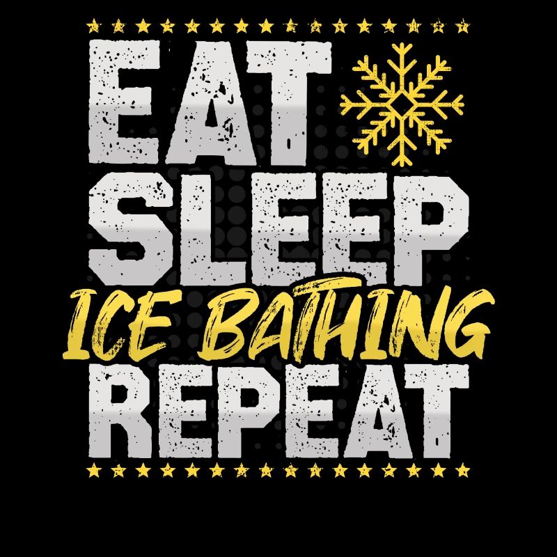 Bain de glace Manger Dormir Répéter Neige Passe-temps Bain de glace