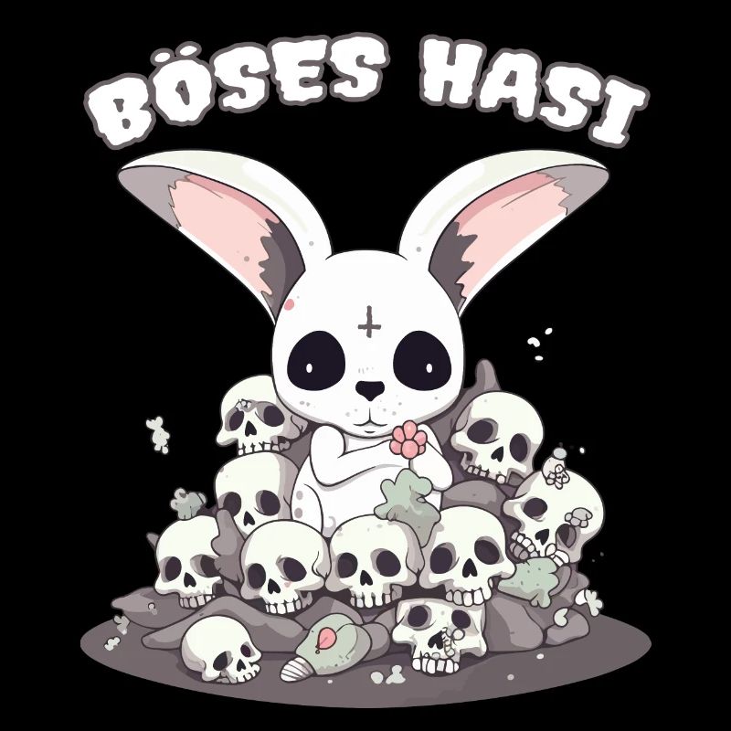Pastel Goth Böses Hasi Pentagramm