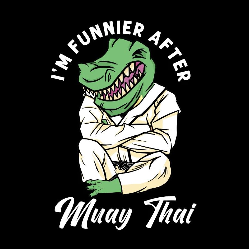 Muay Thai Trainer Kickboxing Instructeur Drôle
