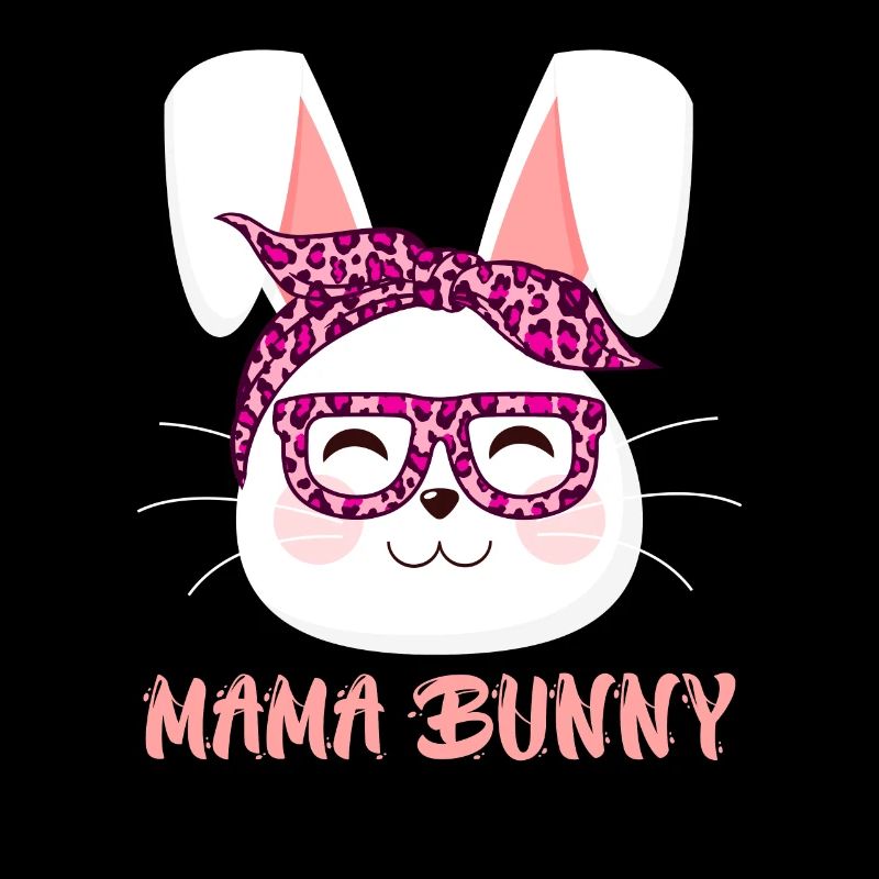 Mama Hase Hasengesicht cooler Osterhase Bunny Mom