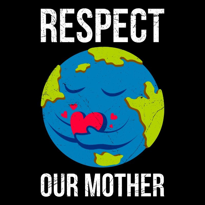 Jour de la Terre Dire: Respectez notre mère la Terre Mère