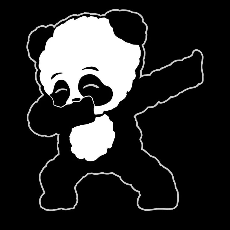 Dabbing Panda Bär Geschenk Damen Herren Kinder